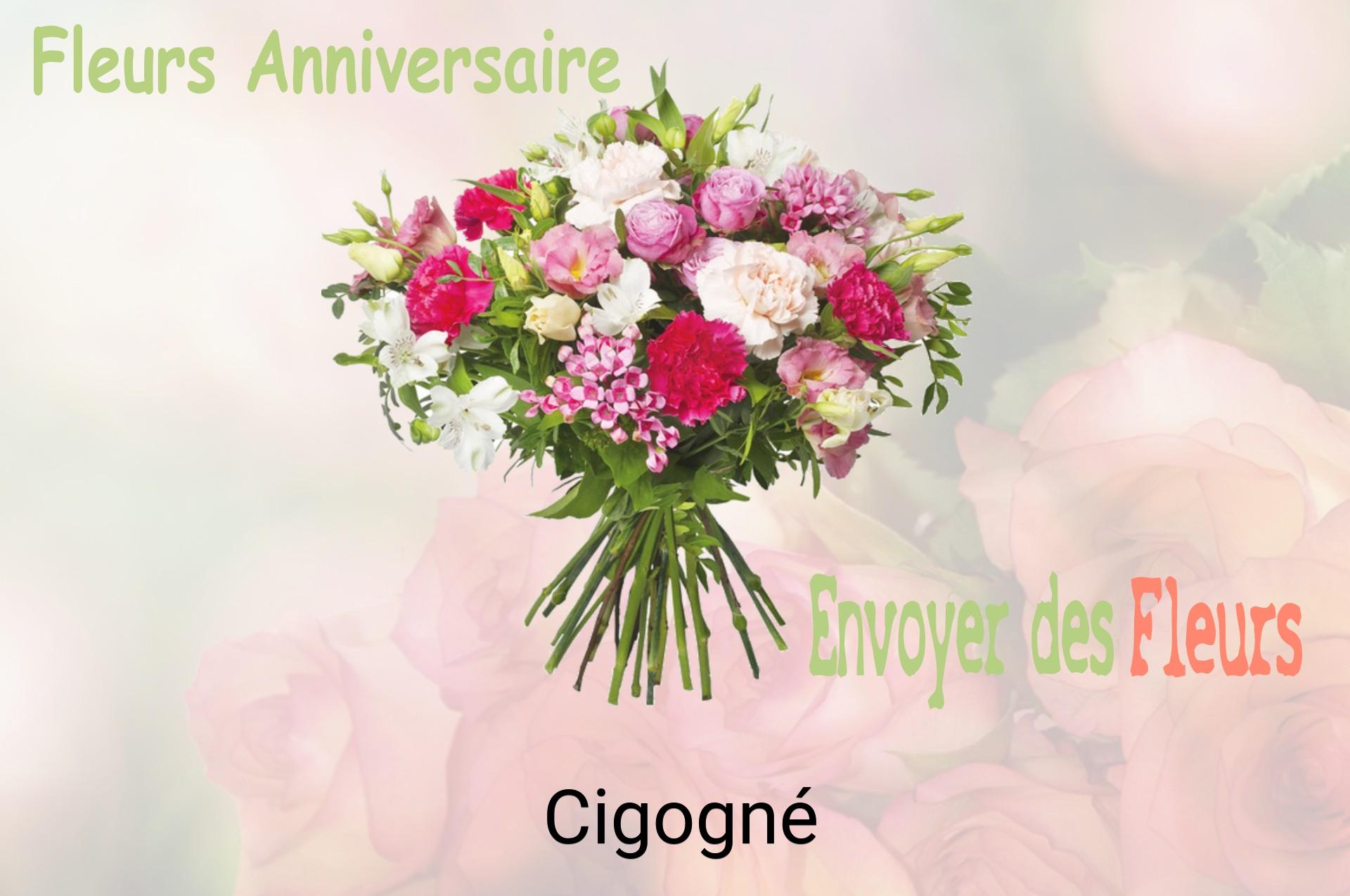 Bouquet de fleurs d’anniversaire livré à Cigogné